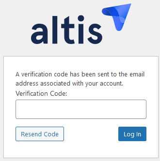 [[Screenshot showing email 2FA prompt on the login page]]