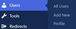 [[Screenshot of Users menu]]