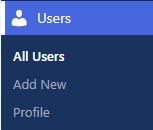 [[Screenshot of Users menu]]
