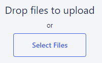 Screenshot of drag area and select files button